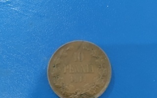 10 penniä vuodelta 1914 !