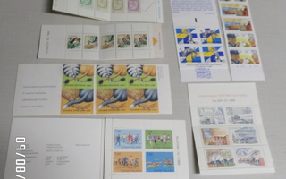 10Kpl  markka-aikaisia postimerkki vihkoja   hieno erä.