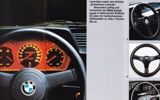 BMW lisävarusteet -esite, 1983