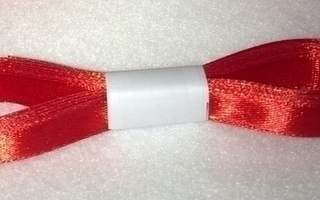 Satiininauha 10 mm, 5m punainen