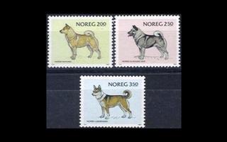 Norja 878-80 ** Norjalaisia koirarotuja (1983)