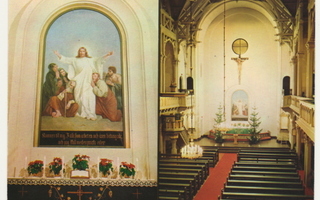 Sipoo kirkko sisäkuva 1973