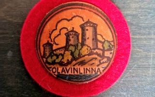Olavinlinna vintage kangasmerkki
