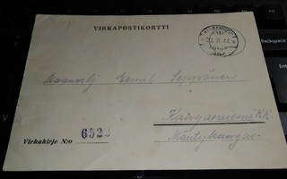 Kangasniemi Virkapostikortti 1944 PK600/8
