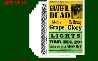 GRATEFUL DEAD -- postikorttisetti 10kpl   (Upea Lahja !!) #1