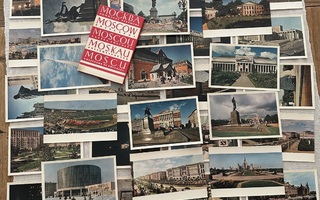 Moskova 32 käyttämätöntä vanhaa postikorttia, CCCP aikaisia