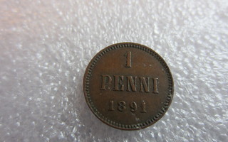 1 penni 1891