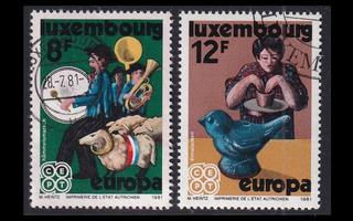 Luxemburg 1031-2 o Europa kansanperinteet (1981)