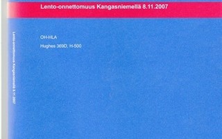 Lento-onnettomuus Kangasniemellä 8.11.2007