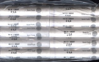 Eesti / Viro 1 cent 2015 avaamaton vakuumi (500 kpl)