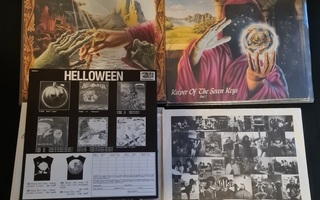 11 kpl LP ja CD, alkup. Helloween, Running Wild, Zappa + muu