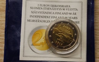 2 euroa Suomi 2007 - Suomen itsenäisyys 90v Proof