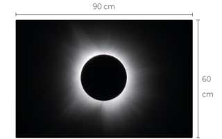 Uusi 2024 Auringonpimennys alumiinitaulu 60 cm x 90 cm
