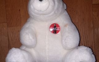 Valkoinen Coca-Cola karhu pehmo