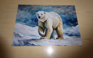 Uusi Jääkarhu taidejuliste koko A4