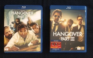 Blu-Ray The Hangover Part 2 ja 3, yhdessä