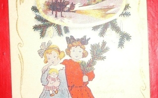 Tytöt juhlamekoissa menossa joulunviettoon   1928   (K8)