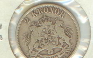 Ruotsi 2 kr 1876 Ag (suuret numerot)