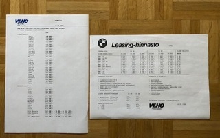 Hinnasto BMW 18.5.1987. E30, E28, E32, E24. Esite