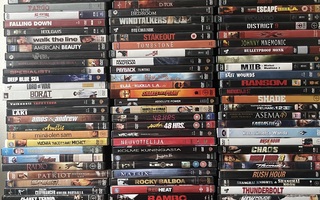 DVD -elokuvia 120kpl, erä 2