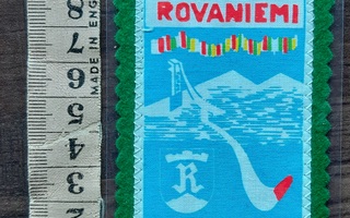 Rovaniemi Ounasvaara vintage kangasmerkki