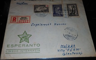 Hki - Tanska PR.ym R-kuori Esperanto 1946 PK950/25