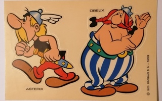 1972 Harvinainen Asterix  ja Obelix tarra
