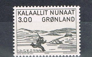Grönlanti 1980 - Woodcut  ++