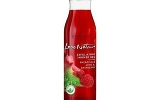 Love Nature Energising Mint & Raspberry -kuoriva suihkugeeli