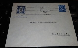 Oulu Postimerkkikerho painatuskuori 1951 PK900/16
