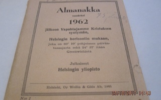 Almanakka 1962