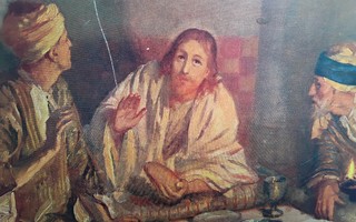 Jeesus Emauksessa opetustaulu
