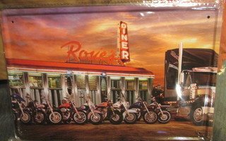 Peltikyltti Harley-Davidson. Rosies Diner