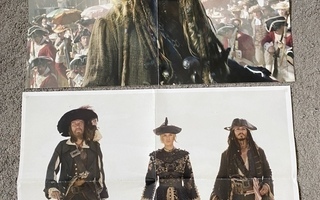 Johnny Depp Pirates of the Caribbean juliste ( muutama eri )