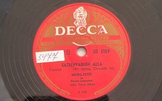 Savikiekko 1952 - Metro-Tytöt - Decca SD 5189