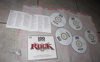 100 Hits Rock 5X CD + vihko ( hyväk !