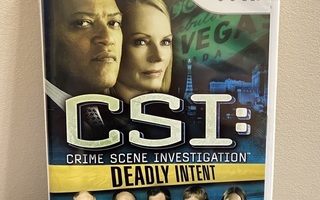 CSI Deadly Intent Wii (CIB)