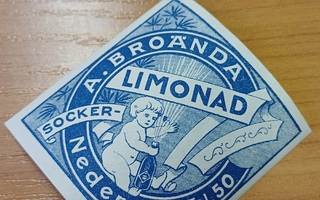 A. Broända Nedervetil limonaadia etiketti.