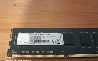 G.Skill DDR3 RAM 8GB 1600mhz