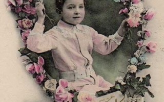 LAPSI / Romanttinen poika ja ruusukehykset. 1900-l.