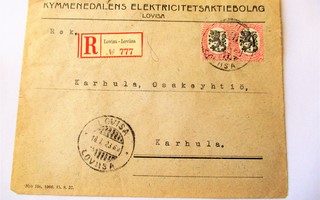1923 Loviisa Kymmenedalens Elektricitetsaktebolaget R kuori