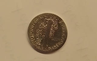 Amerikkalainen One Dime Kolikko 1917