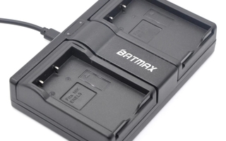 ALE-40% Batmax USB-Tupla akkulaturi EN-EL9 EN EL9 EN-EL9a