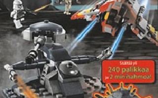Lego Star Wars Puuhakirja. Sisältää 240 palikkaa. UUSI Kirja