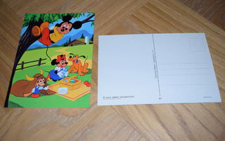 postikortti Disney Minni Hiiri , mikki hiiri ja pluto