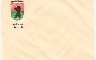Itä-Karjala 1941-42 käyttämätön kirjekuori sota-ajalta