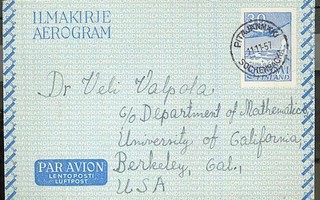 1956 M54 30 (mk) ilmakirje USAhan