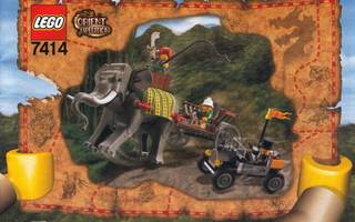 Lego Ohjekirja 7414 Elephant Caravan ( Adventurers )