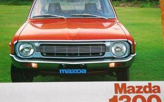 1976 Mazda 1300 esite - KUIN UUSI -- suomalainen