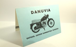 Danuvia moottoripyörä myyntiesite 1950-60-luku